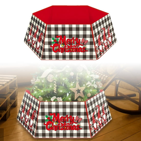 Three Festive Tree Skirt Proof Decorative Snowflake Festive Tree Apron for Holiday Tree Decorations