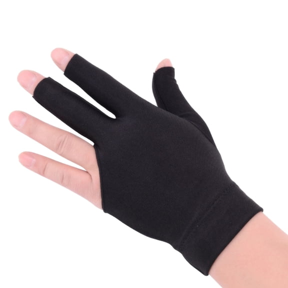Three Finger Cue Pool Sport Gloves for Women & Men Left and Right Hand