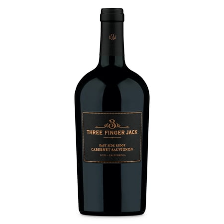 Three Finger Jack East Side Ridge Cabernet Sauvignon Red Wine, Lodi, 750mL, 15% ABV