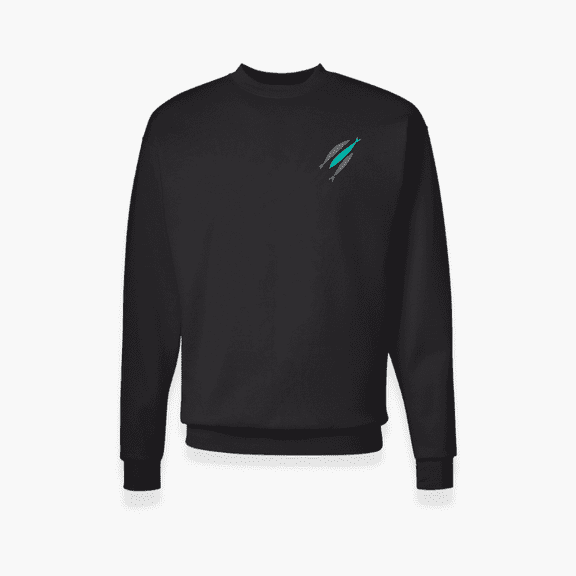 Three Fish Crewneck - Adult - Black - Medium - The Chosen Gifts
