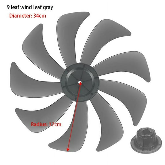 Three/Five Leaves Household Fan Blade with Nut Cover Fan Blades for Standing Pedestal Fan Table Fanner General Accessories Fans