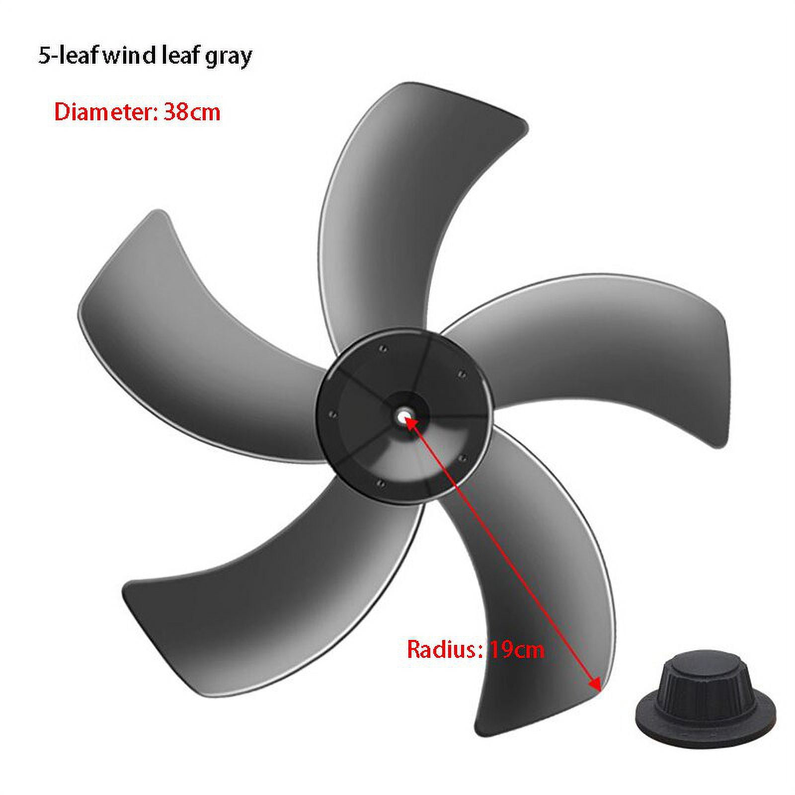 Three/Five Leaves Household Fan Blade with Nut Cover Fan Blades for Standing Pedestal Fan Table