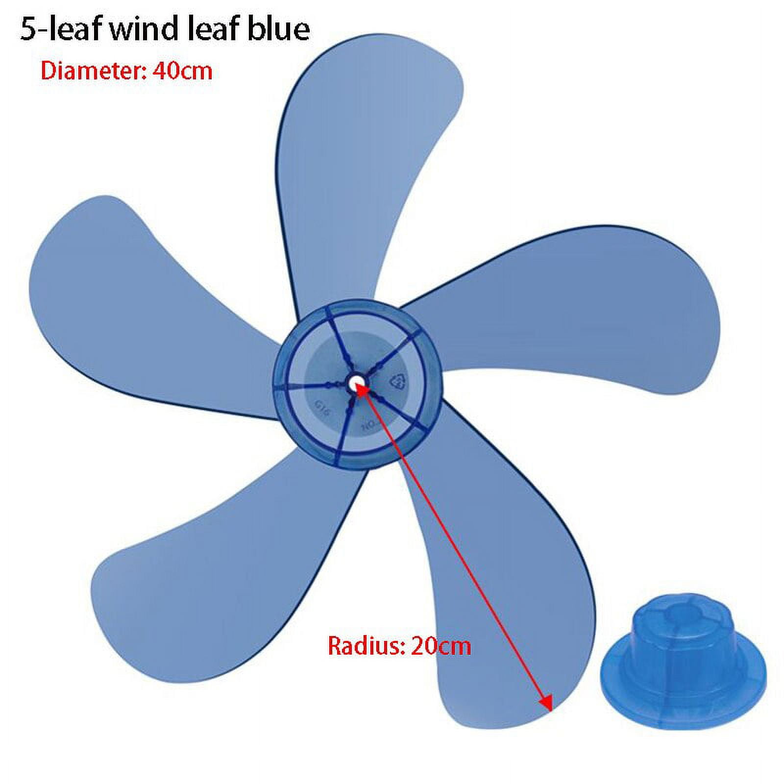 Three/Five Leaves Household Fan Blade with Nut Cover Fan Blades for Standing Pedestal Fan Table