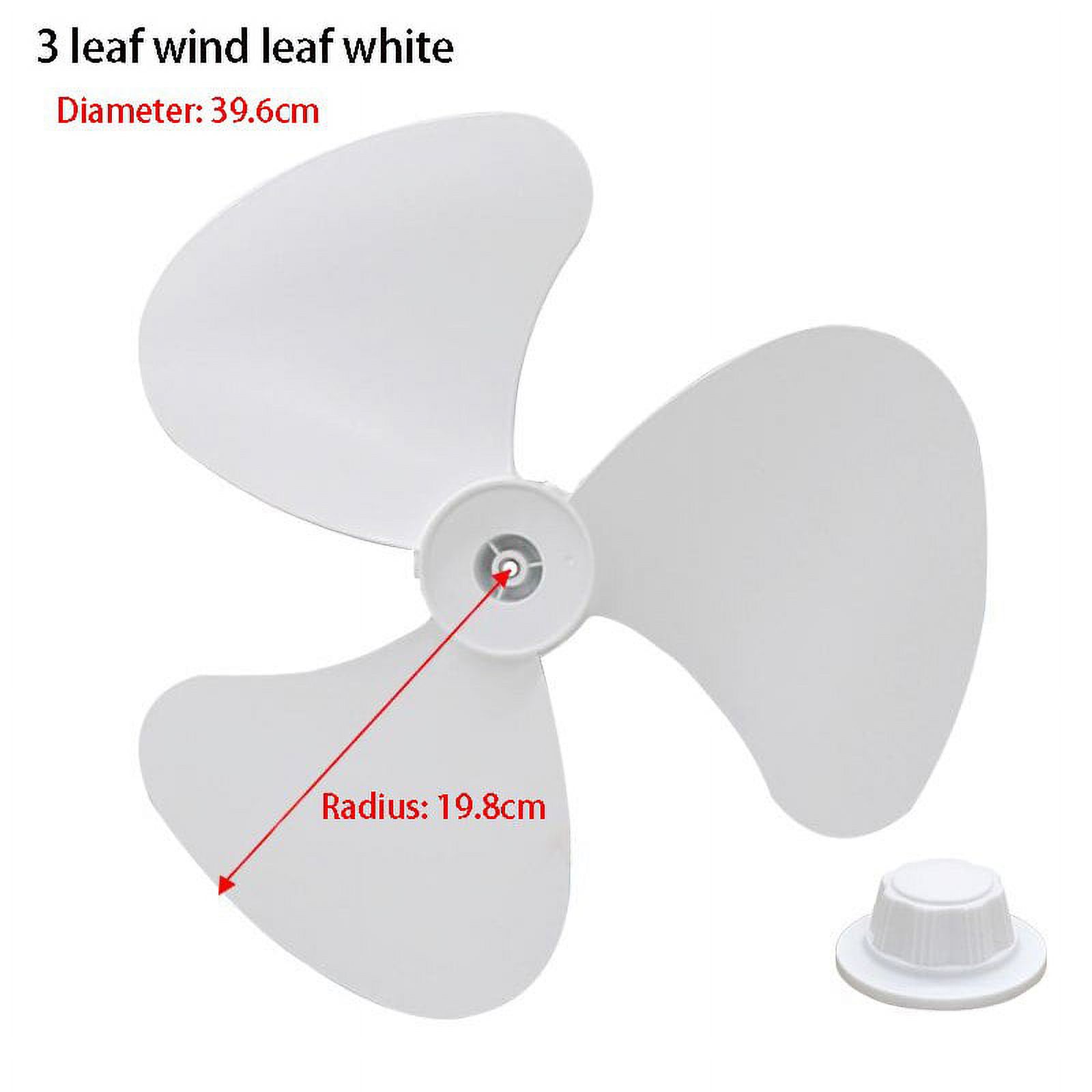 Three/Five Leaves Household Fan Blade with Nut Cover Fan Blades for Standing Pedestal Fan Table
