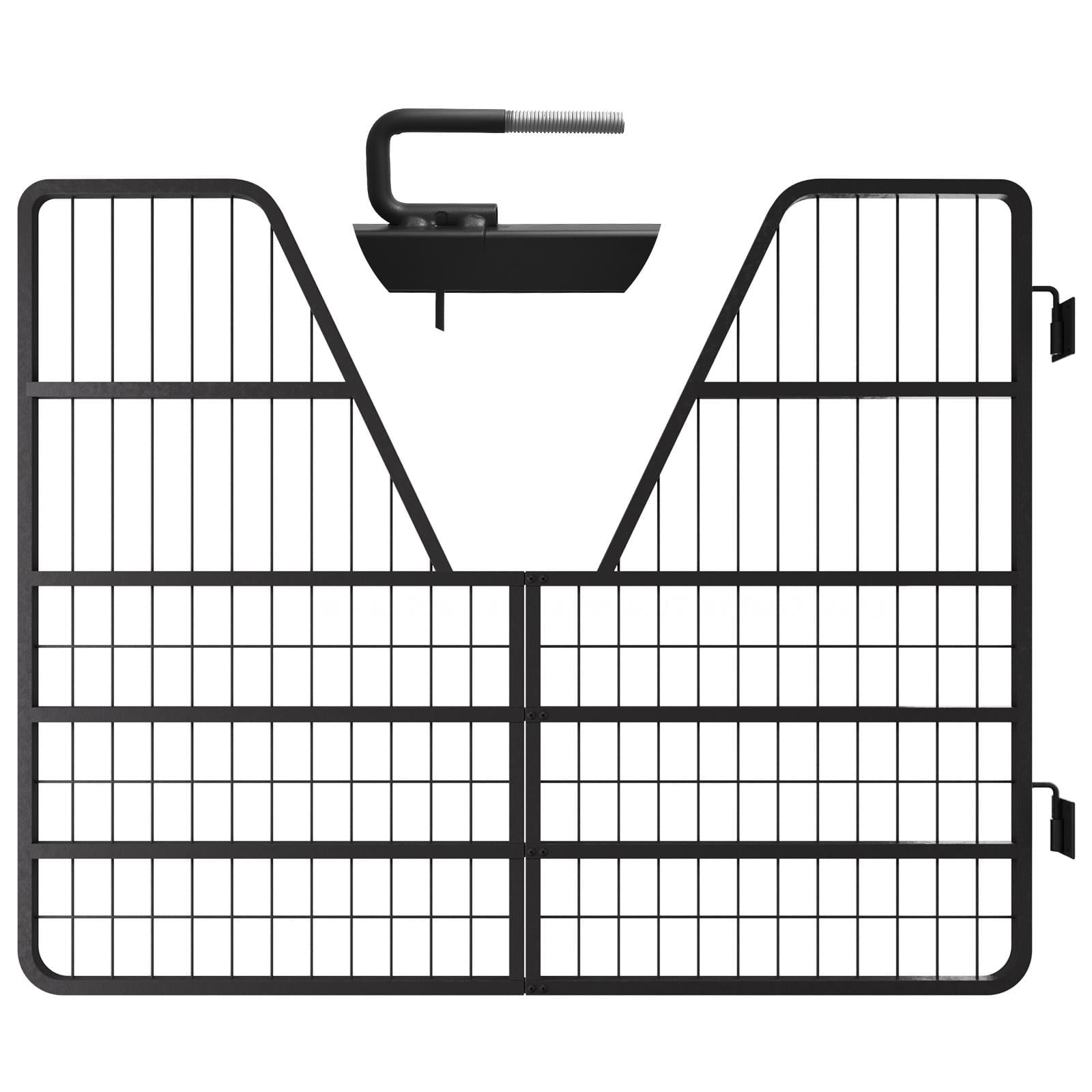 Three Floors Metal Horse Stall Gate, Strongest Heavy Duty Steel Gate for Horse Comfort, Animals Stall Fence  52" × 42"Two Way Door Horse Gate