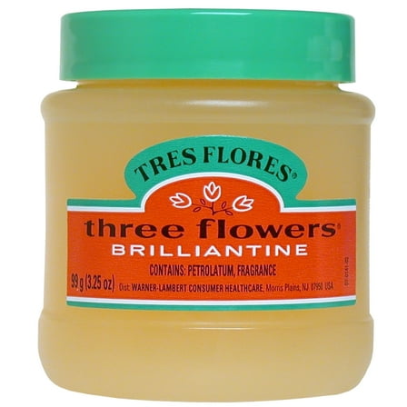 Three Flowers Brilliantine, Men Hair Pomade, All Hair Types, 3.25 oz