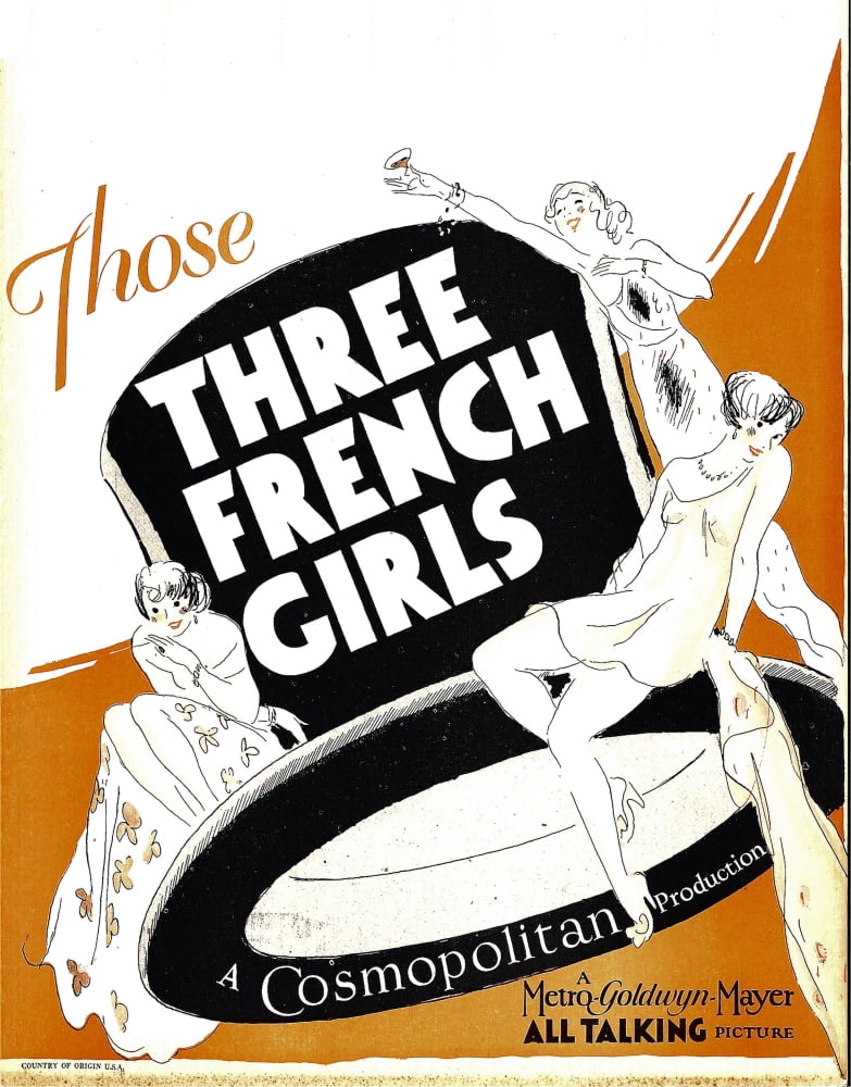Three French Girls Canvas Art -  (11 x 17)