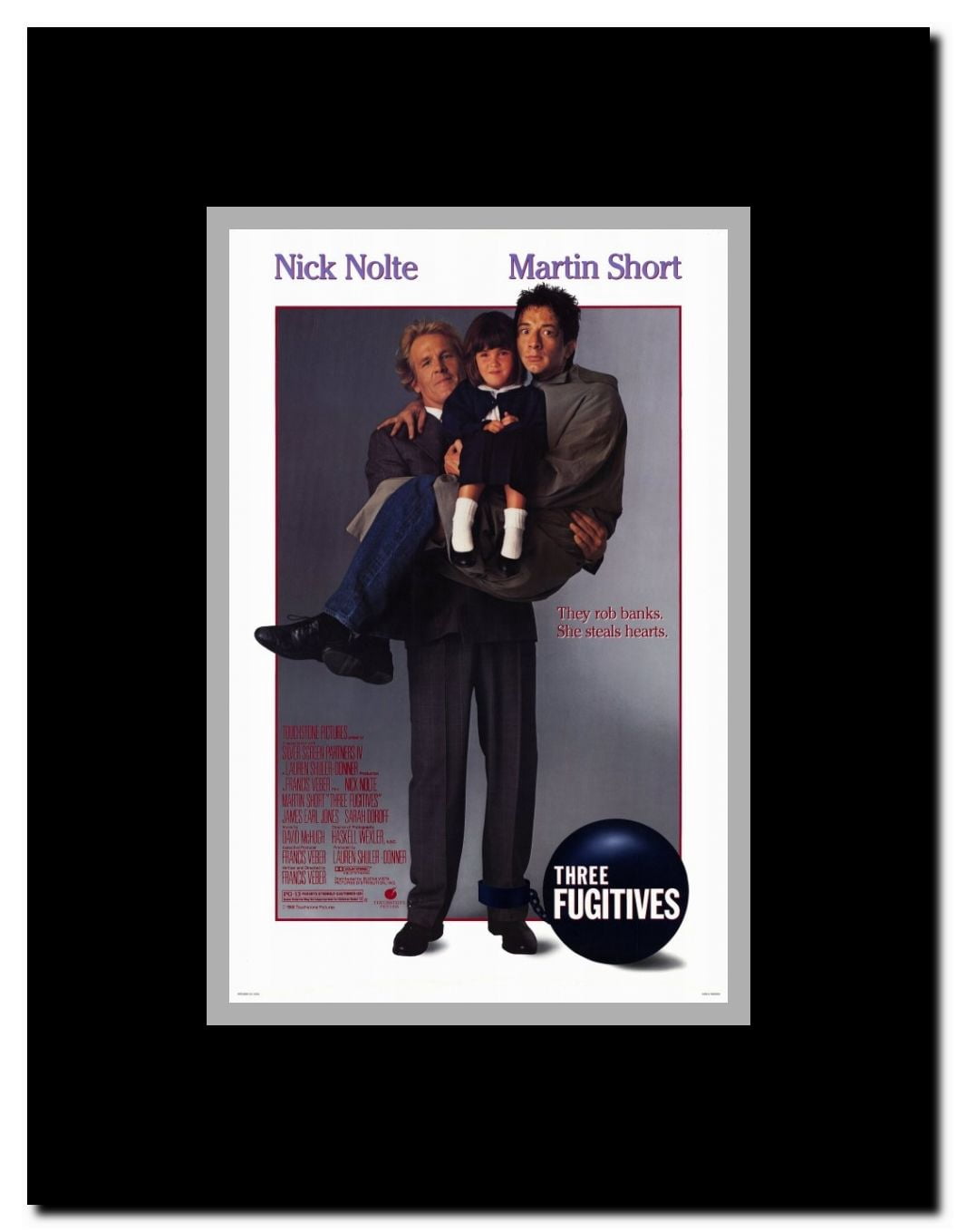 Three Fugitives Framed Movie Poster