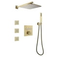 thumbnail image 1 of Three Functions Complete Shower System, 3 PCS of Body Jets Shower Set with Rough-in Valve, 1 of 5