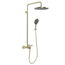Three Functions Exposed Shower Combo Set, Complete Shower System with Rough in-Valve