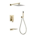 thumbnail image 1 of Three Functions Shower Faucet Set, Complete Shower System with Rough-in Valve, 1 of 5