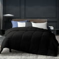 thumbnail image 1 of Three Geese Duvet Insert King Down Alternative Comforter , Ultra Soft All Season Bed Comforters With 8 Corner Tabs, Machine Washable  (Black, 106"X90"), 1 of 6