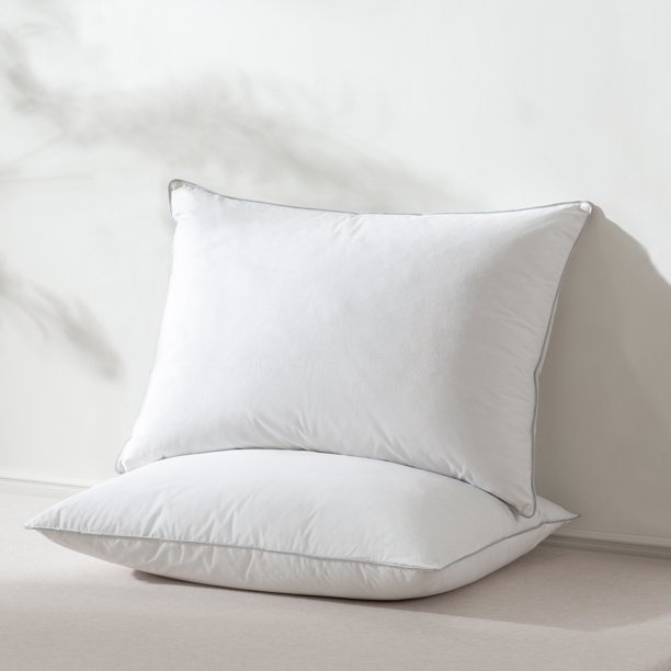 Three Geese Goose Feather Down Pillows 100 Organic Cotton Fabric
