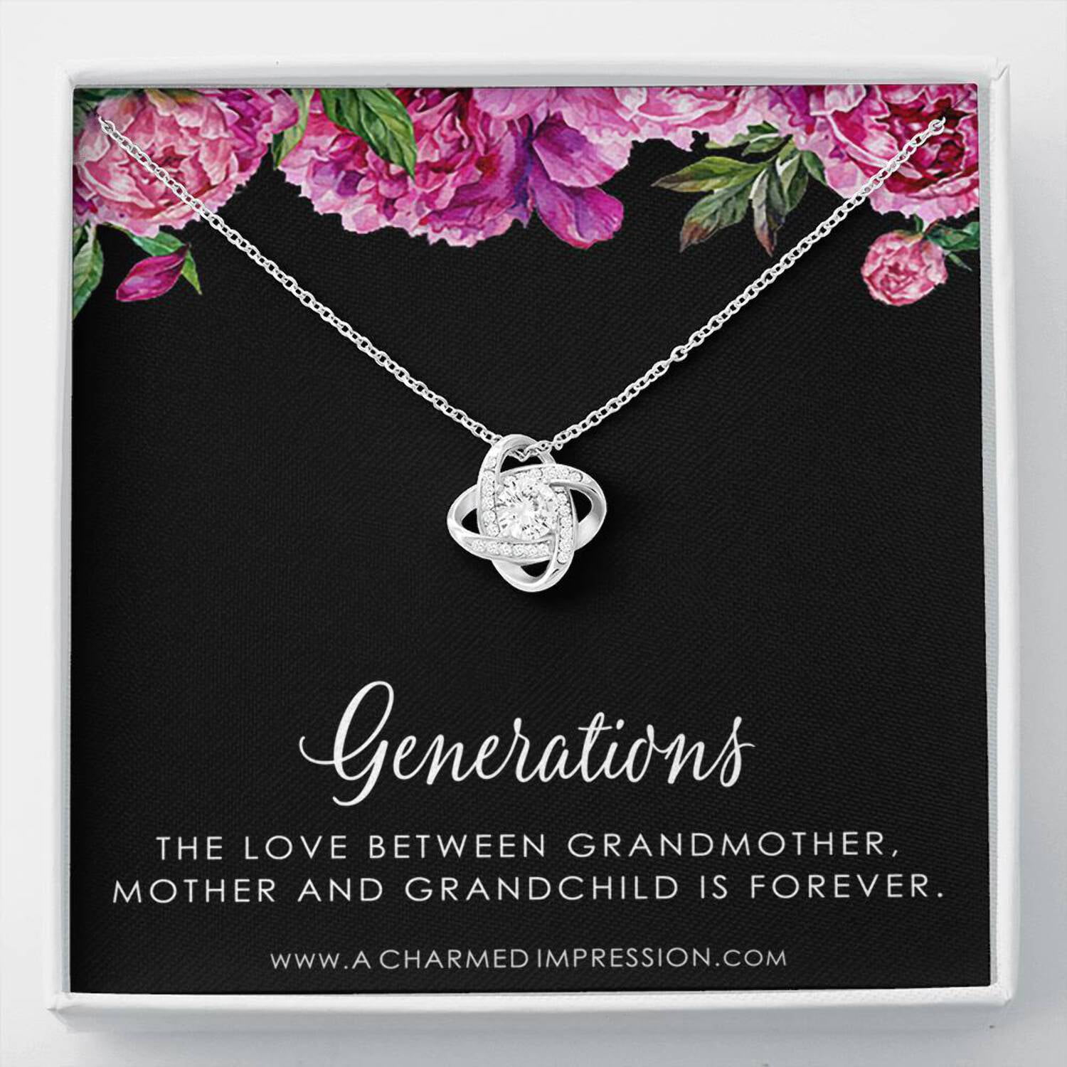 three generations of love grandmother mother daughterson jewelry gift for mom grandma grandchild thoughtful gifts for women nana jewelry