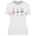 thumbnail image 1 of Three Girls Dance Ballet T-Shirt Women -Image by Shutterstock, Female Medium, 1 of 2