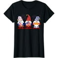 thumbnail image 1 of Three Gnomes 4th Of July Independence Day American Flag Gift T-Shirt, 1 of 3