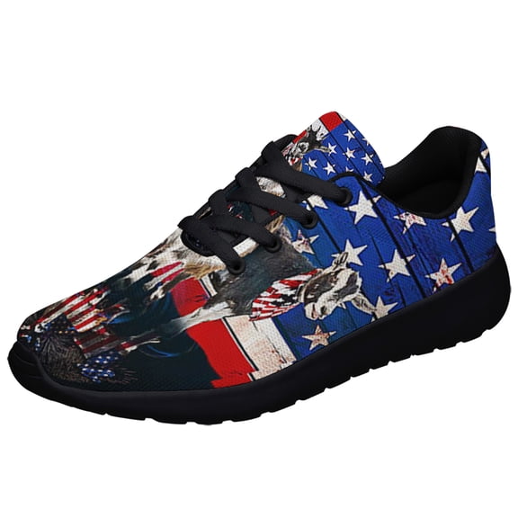 Three Goats American flag Shoes Sneakers Black Size 13
