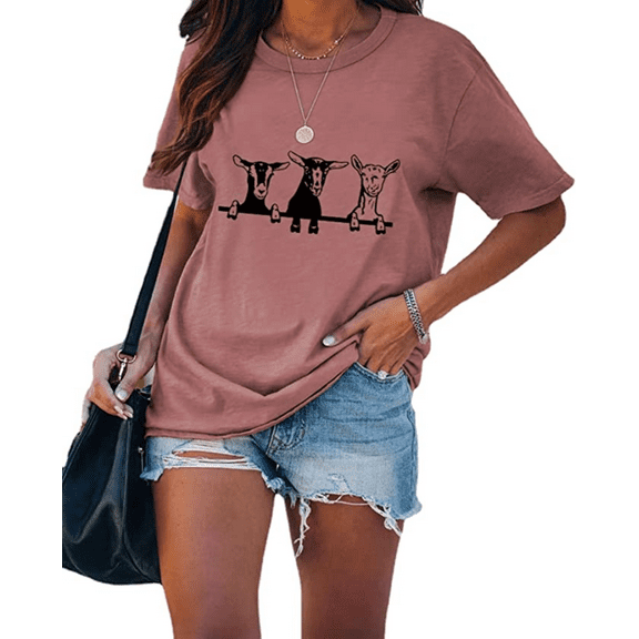 Three Goats Make Happiness Women T-Shirt