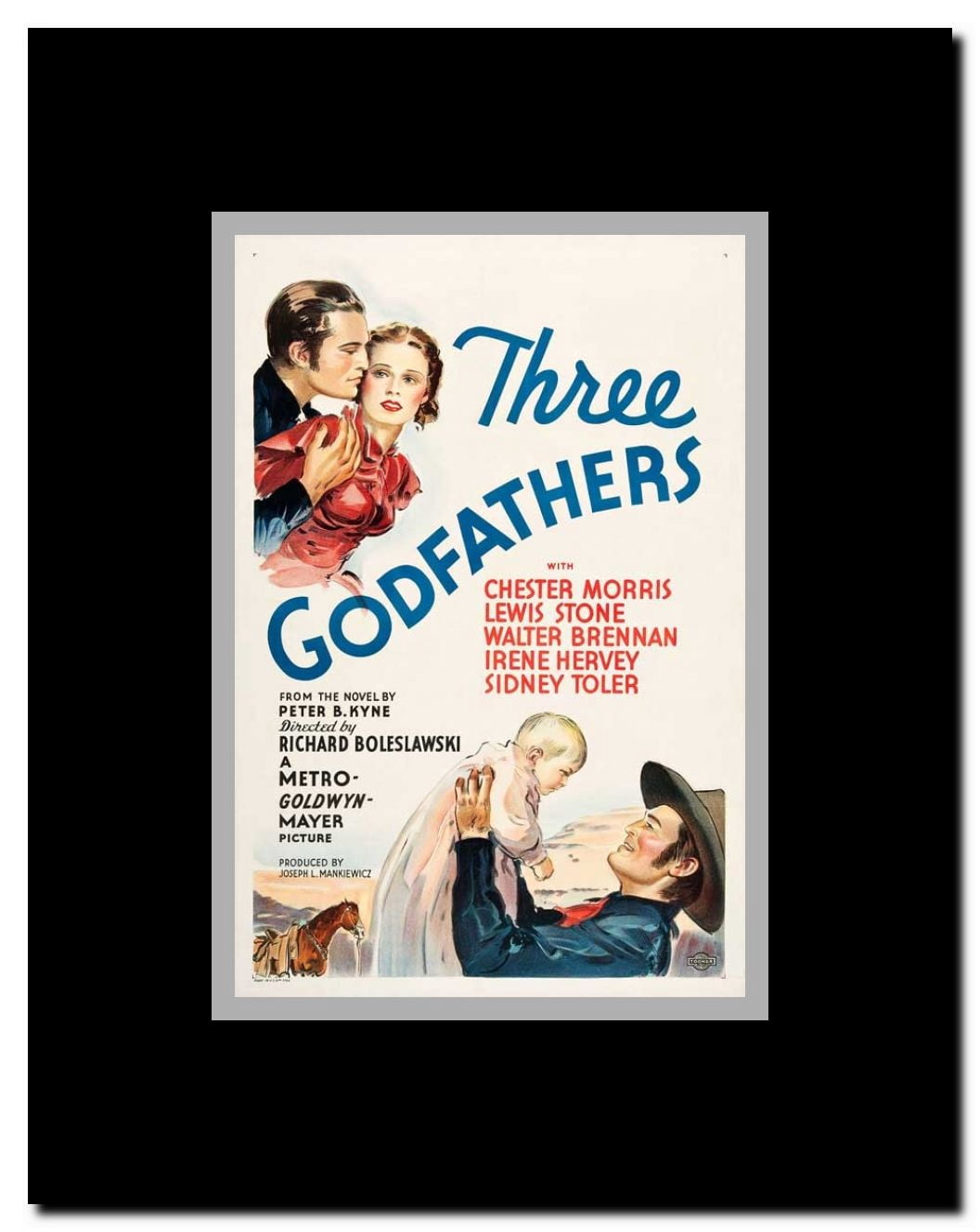Three Godfathers Framed Movie Poster