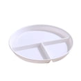 thumbnail image 1 of Three Grid Reducing Meal Plate Wheat Straw, PP, White, 23cm, 3 Grid Plate, Special Plate Kid Plate, BPA Free, Dishwasher Safe, Lightweight, Reusable, 1 of 3