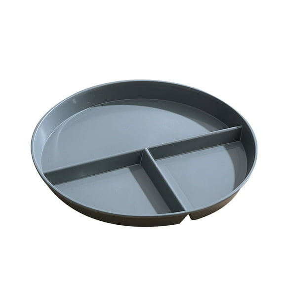 Three Grid Reducing Meal Plate - Wheat Straw Special Household Tableware for Eating - Durable and Design