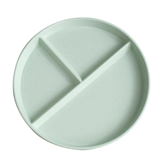 Three Grid Reducing Meal Plate - Wheat Straw Special Household Tableware for Eating - Durable and Design