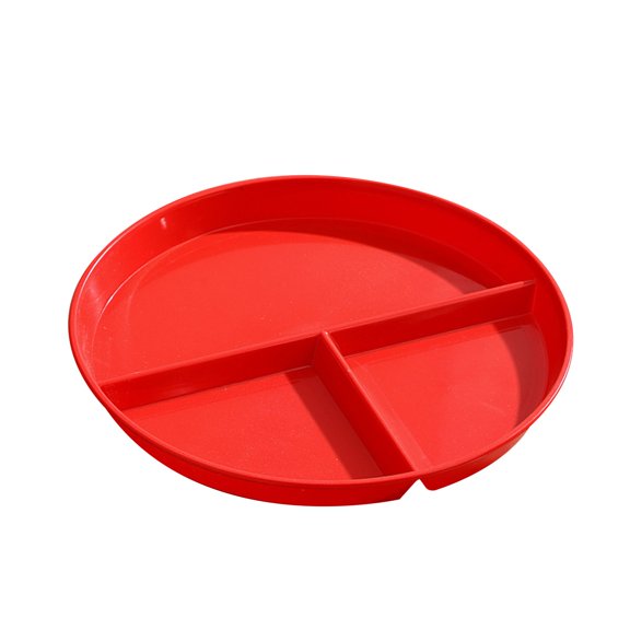 Three Grid Reducing Meal Plate - Wheat Straw Special Household Tableware for Eating - Durable and Design