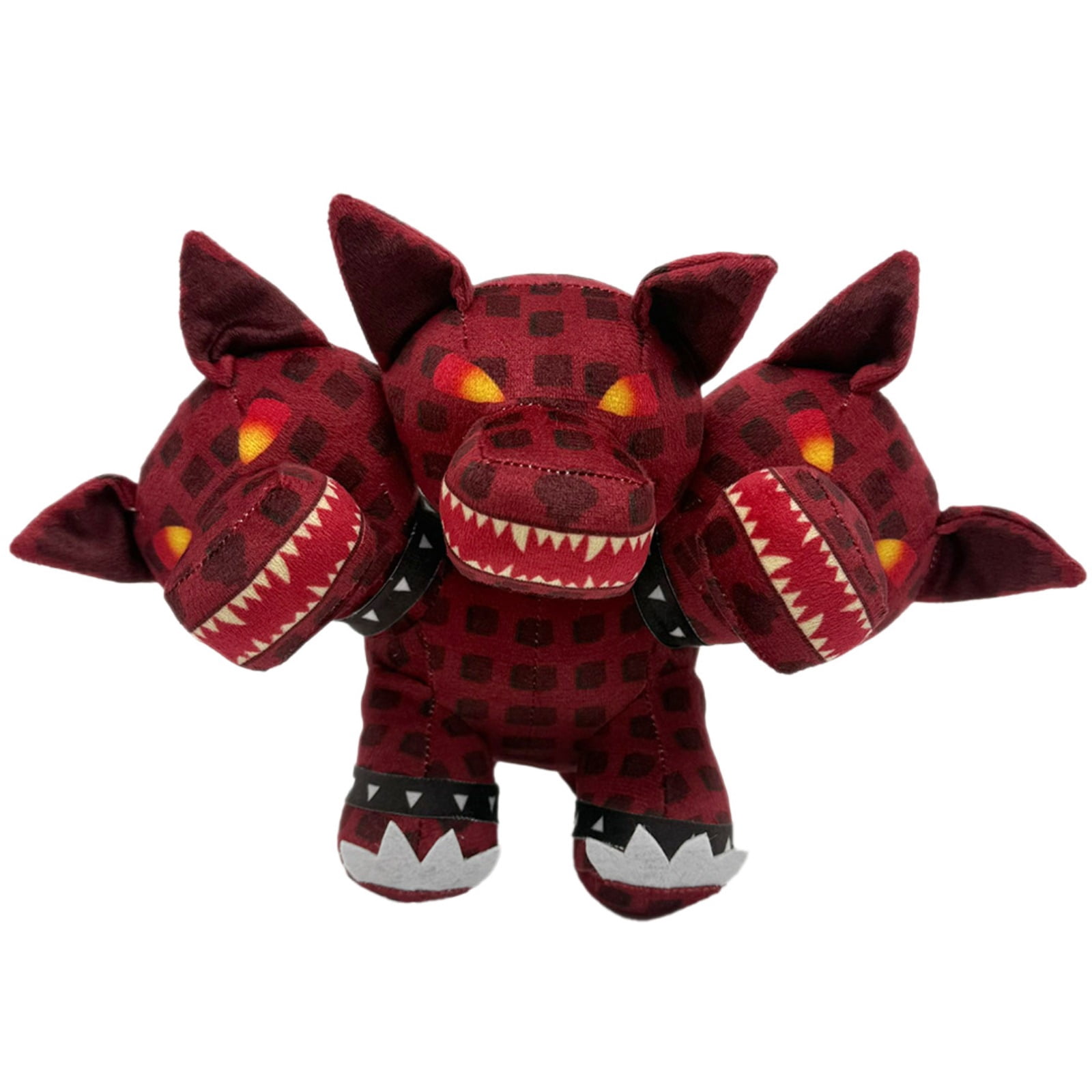 Three Head Monster Plush Toy Creepy Cute Red Creature Stuffed Animal ...