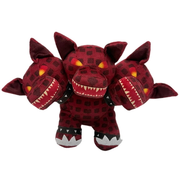 Three Head Monster Plush Toy Creepy Cute Red Creature Stuffed Animal Horror Gift Plush