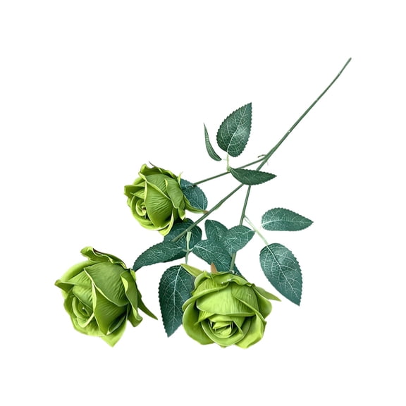 Three-Headed Artificial Rose Flowers, Realistic Fake Roses for Wedding Centerpieces, Home Decor, Hotel, Event Arrangements, No Maintenance
