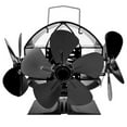 Three Headed Stove Fan Without Electricity Heat Powered Fireplace Fan