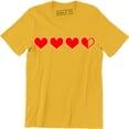 thumbnail image 1 of Three Heart And Half Left Valentines Day Geek Nerdy Game Gamer Gift Men T-Shirt, 1 of 4