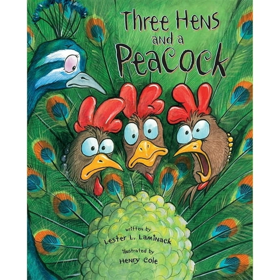 Three Hens and a Peacock, (Hardcover)