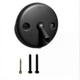 thumbnail image 1 of Three-Hole Bathtub Overflow Panel Bathtub Overflow Drain Cover Fit Most Bathtubs, 1 of 5