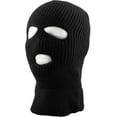 thumbnail image 1 of Three Hole Mask Full Face Cover Ski Hat Winter Knitted Beanie, 1 of 8