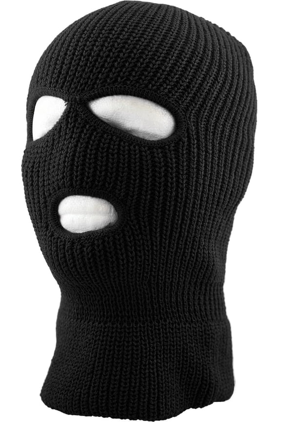 Three Hole Mask Full Face Cover Ski Hat Winter Knitted Beanie