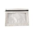 thumbnail image 1 of Three-Hole Pencil Case Single Layer Mesh Large Capacity Zipper Pouch for home Office Stationery Organization Binder Compatible Portable Storage, 1 of 2
