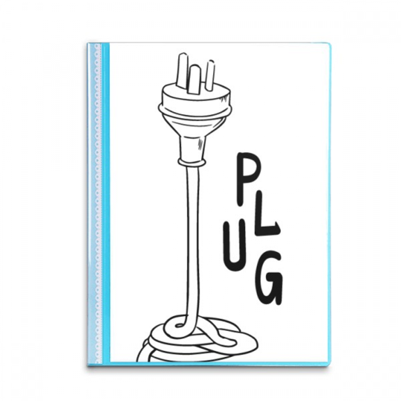 Three Hole Plug Line Hand-drawing Book Sheet Protectors Portfolio Binder Folder