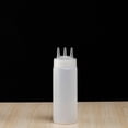 thumbnail image 1 of Three-Hole Squeeze Condiment Bottle, 7.09"×2.28", Soft Plastic Dispenser for Oil, Vinegar & Sauces, Precision Flow Control Kitchen Bottle,1PC,Clearance Sale (White), 1 of 6