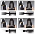 thumbnail image 1 of Three In One Comb Fish Tail Bone Shape Hair Comb For Salon Barbers For Creating Styles For Slicked Back Undercu, 1 of 7