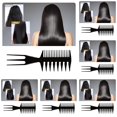 thumbnail image 1 of Three In One Comb Fish Tail Bone Shape Hair Comb For Salon Barbers For Creating Styles For Slicked Back Undercu, 1 of 7