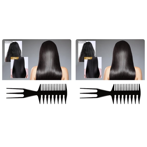 Three In One Comb Fish Tail Bone Shape Hair Comb For Salon Barbers For Creating Styles For Slicked Back Undercu
