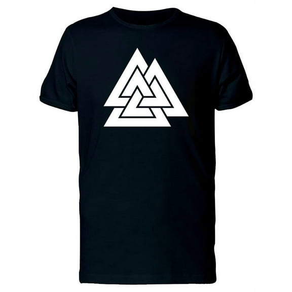 Three Interlocked Triangles Art T-Shirt Men -Image by Shutterstock, Male Small