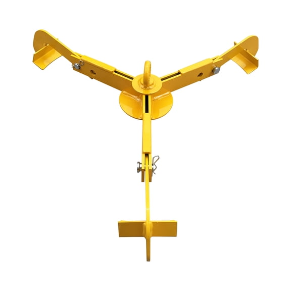 Three Jaw Drum Lifting Hook 793LBS Capacity For Forklift And Crane Handling Steel Plastic Drums