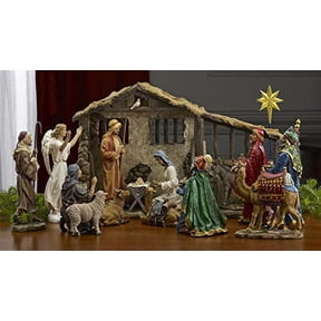 Three Kings Gifts Deluxe Edition, Nativity Scene Set & Figures, 16-Pieces, 7 inch Scale Collection