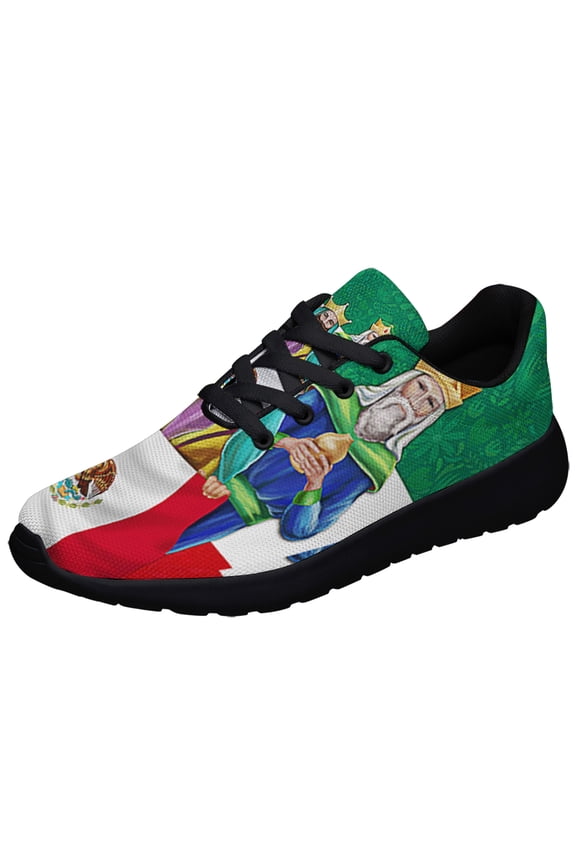 Three Kings Mexico Mexican Shoes Sneakers Black Size 8.5