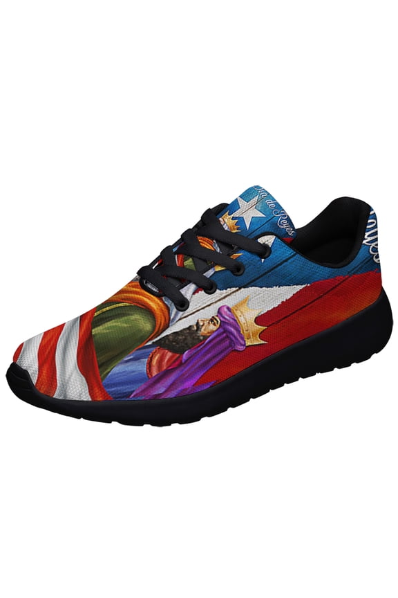 Three Kings Puerto Rico Feliz Da de Reyes Shoes Sneakers Black Size 9