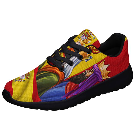 Three Kings Spanish Feliz dia de Reyes Shoes Sneakers Black Size 3.5