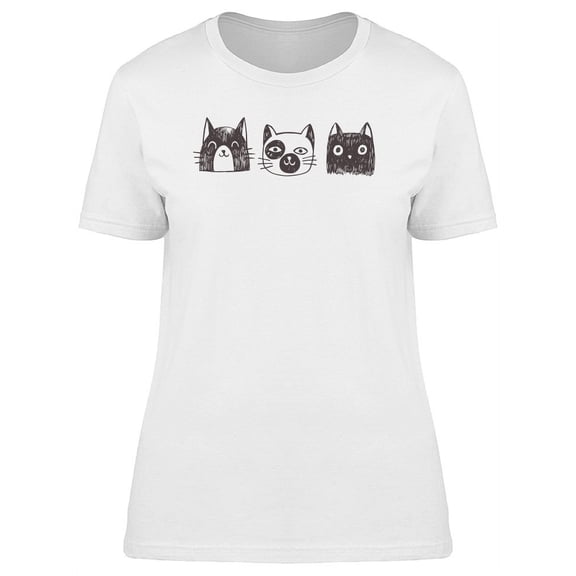Three Kittens Sketch Tee Women's -Image by Shutterstock