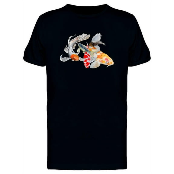 Three Koi Carp Painting T-Shirt Men -Image by Shutterstock, Male Large